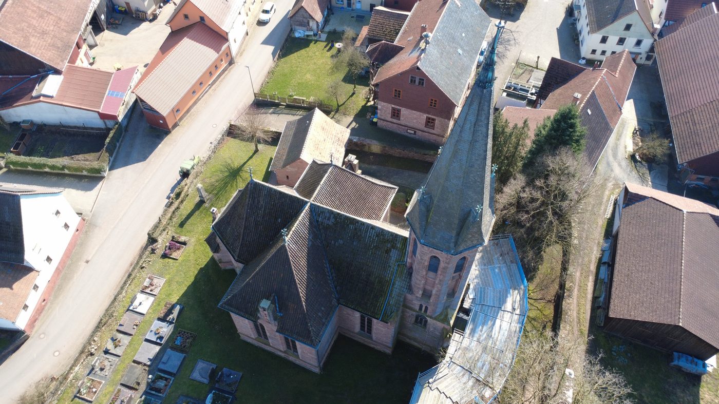 Drohnenbefliegung Kirchturm