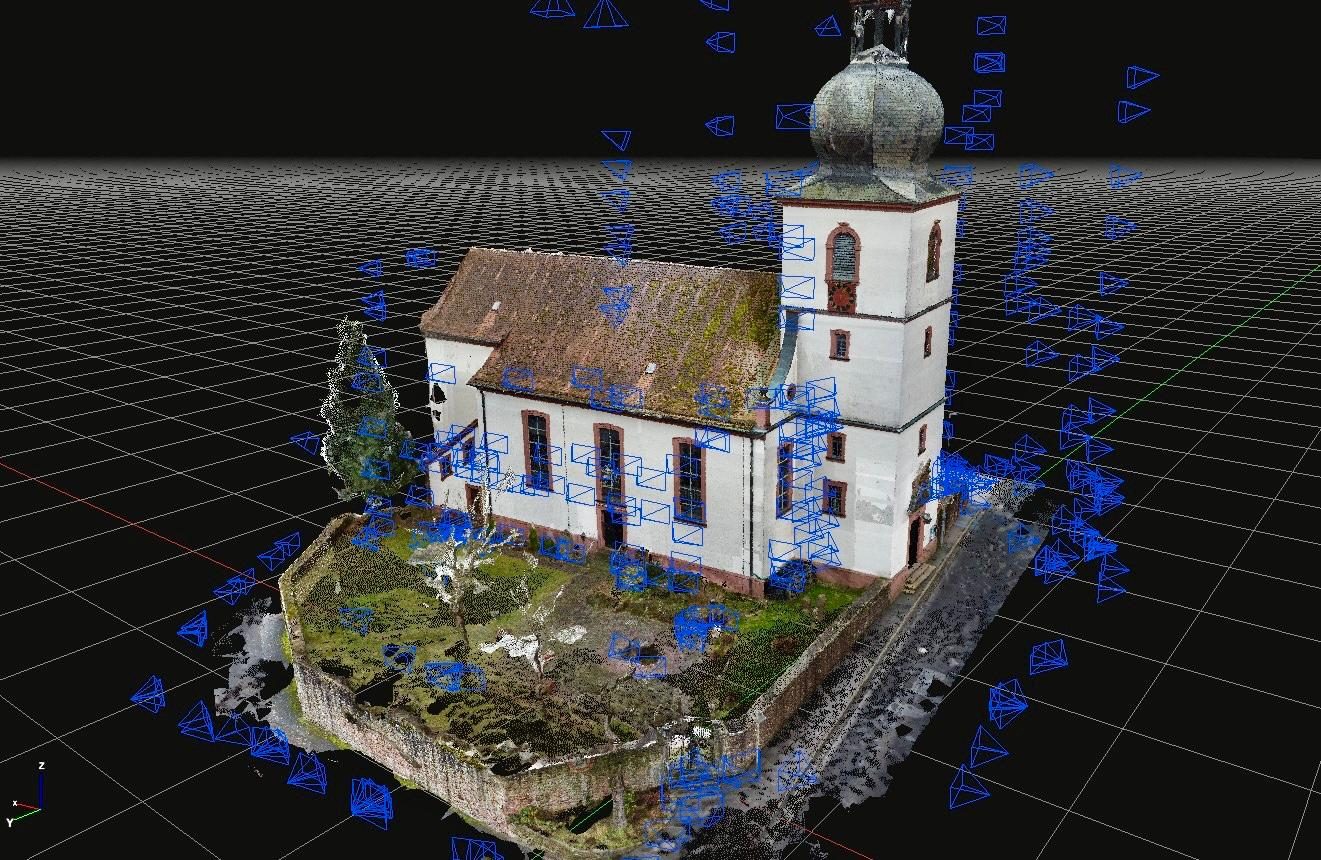 Photogrammetrie Kamerapositionierung