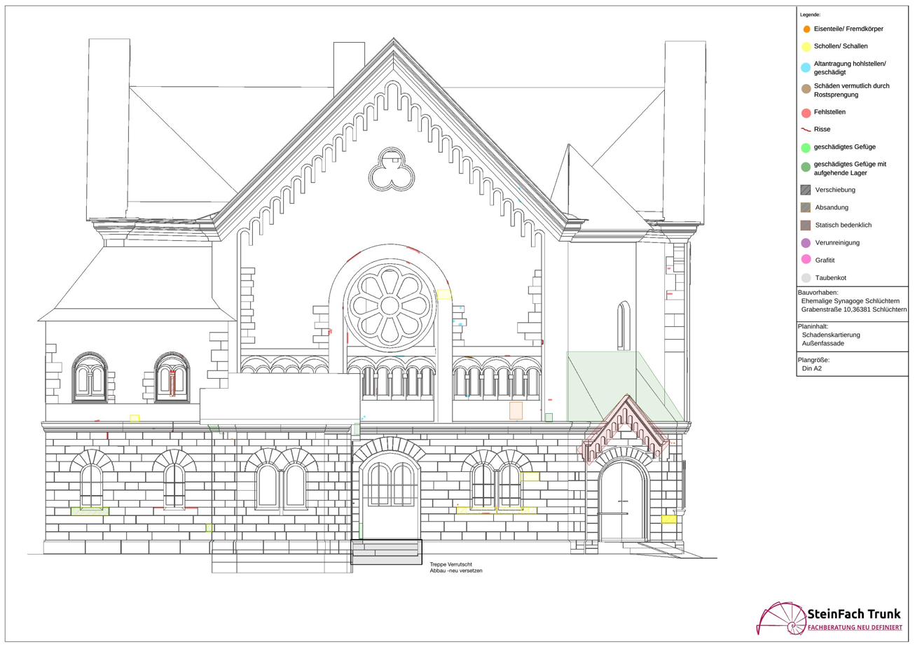 Elevation der ehemaligen Synagoge Schlüchtern